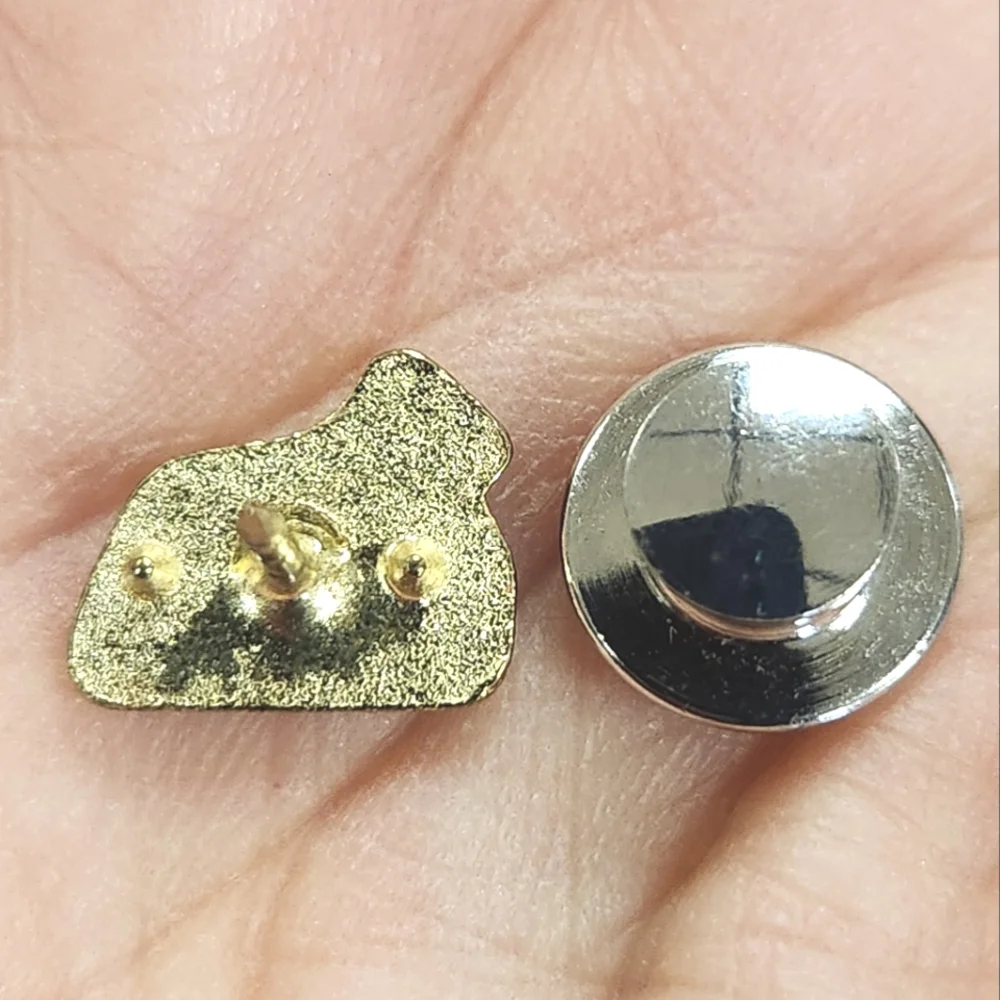 Saks Fifth Avenue Resin Crystal Cat Pin w/ Bonus Humane Society Lapel Pin